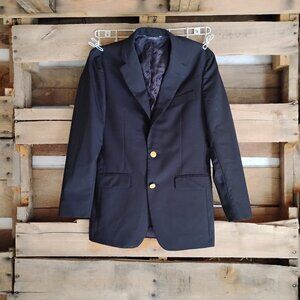 Vintage Mainline Brooks Brothers 1818 Milano Mens Navy Suit Jacket Sport Coat